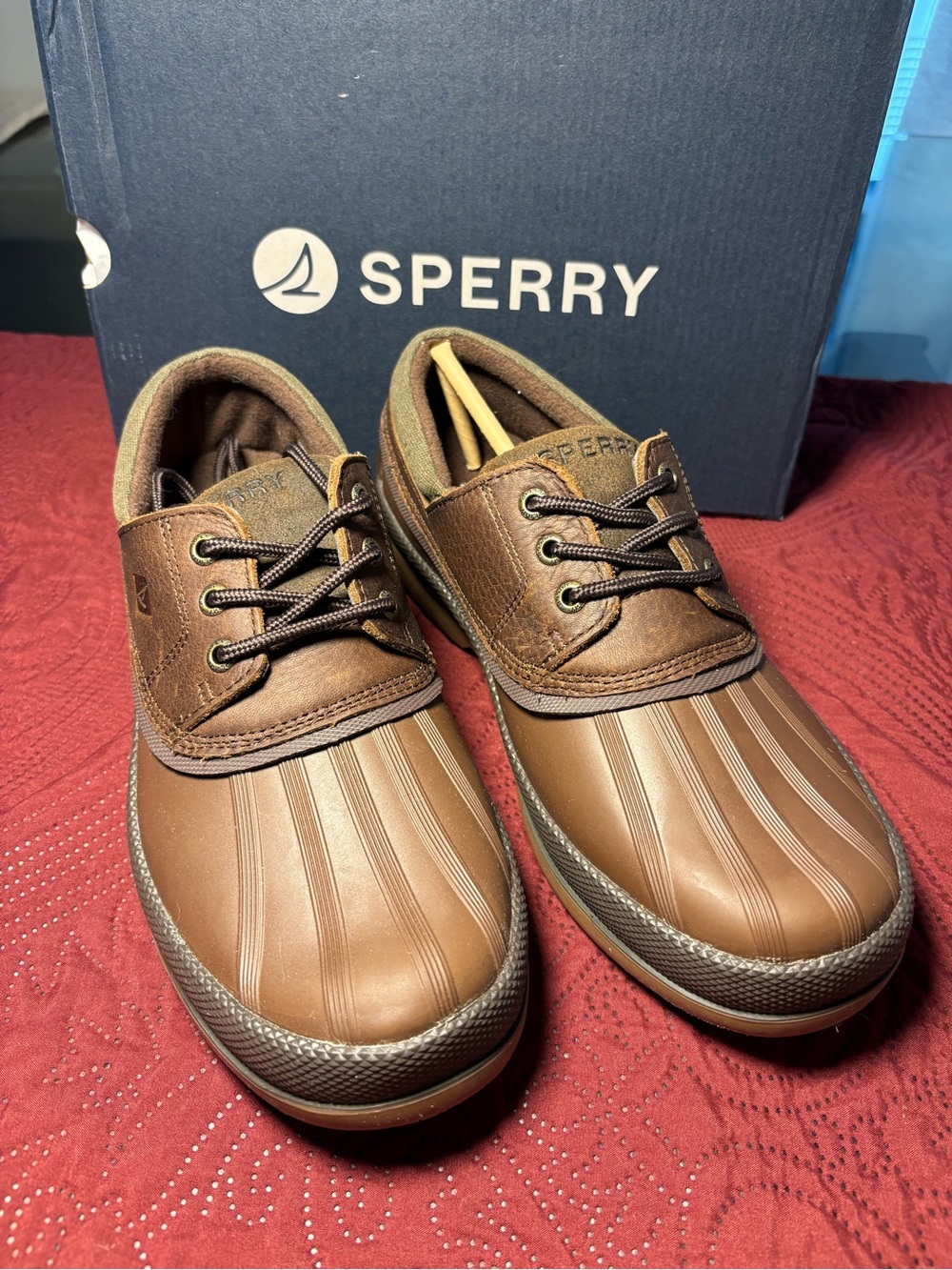 Sperry Brown Men’s Duck Boat Shoes 3M Thinsulate